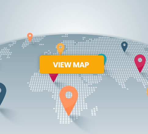 Mapa de SIXT no balcão de aluguer em Penang International Aeroporto